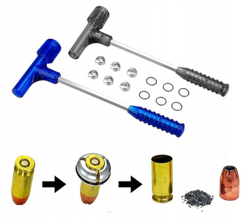 Młotek kinetyczny do rozcalania amunicji NIEBIESKI