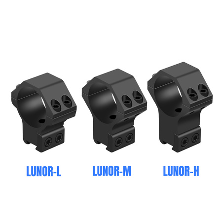 SPINA Montaż lunety LUNOR 30 mm wysoki – szyna 11 mm