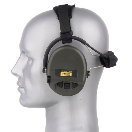 Sordin aktywne nakarkowe ochronniki słuchu Supreme Pro-X -Multicam