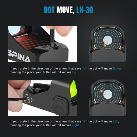 SPINA kolimator LH-30 Red Dot Sight Celownik