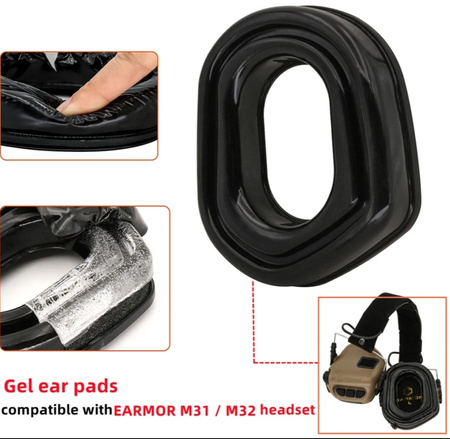 SHADE GEAR – wkładki żelowe do ochronników słuchu ERAMOR M31 / M32