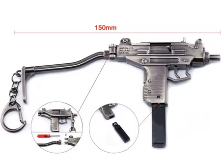 Breloczek do kluczy duży KARABIN UZI