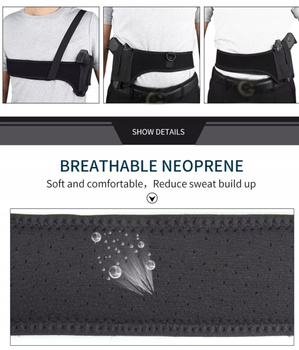 Kabura skrytego noszenia klatka piersiowa uniwersa