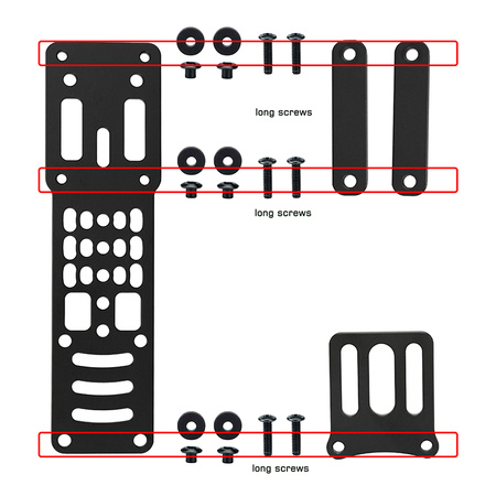 SHADE GEAR QUICK modułowa metalowa platforma kabur Holster Platform BLACK