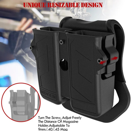 SHADE GEAR – Ładownica podwójna do magazynków 9mm .45, regulowana 