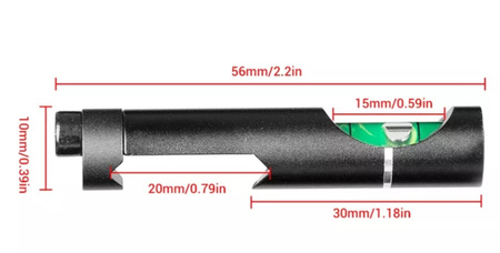 SHADE GRIP Poziomica karabinowa – montaż na szynę Picatinny