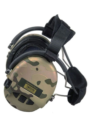 Sordin aktywne nakarkowe ochronniki słuchu Supreme Pro-X -Multicam