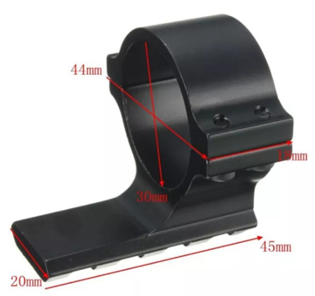 SHADE MOUNT Montaż pierścień + szyna Picatinny 25,4 / 30 mm – 45 mm