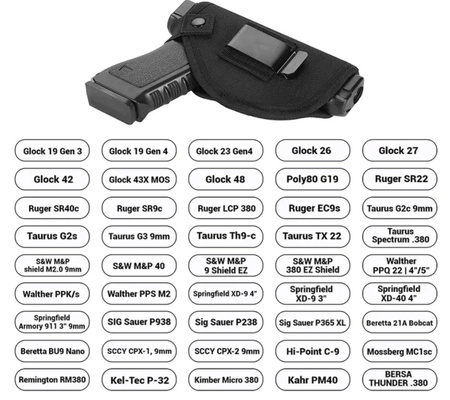 SHADE GEAR – Kabura uniwersalna na pistolet + magazynek, CZARNA