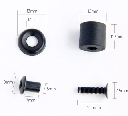 SHADE MOUNT – Zestaw śrub retencyjnych do kabur (5 kpl.)