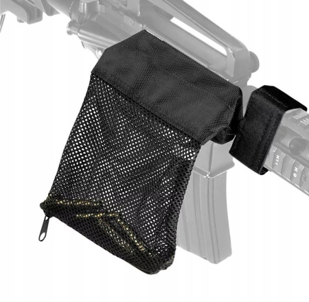 Łapacz do łusek AR15 / M4 – siatkowy worek na łuski, montaż na szynę