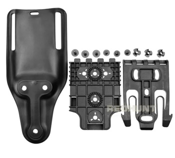 SHADE GEAR QUICK System QLS + Płetwa Long BLACK – obniżony montaż