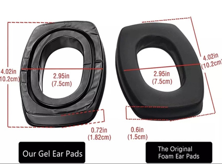SHADE GEAR Wkładki żelowe do ochronników słuchu Howard Leight zestaw 2 szt