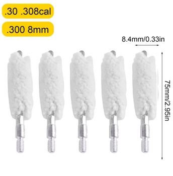 Szczoteczka do czyszczenia lufy 7,62 / .30 / 308 / .300 BAWEŁNA 5szt