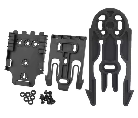 SHADE GEAR QUICK System QLS + MOLLE – BLACK, szybki montaż kabury