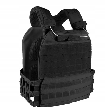 Plate Carrier Black MOLLE System kamizelka CZARNA