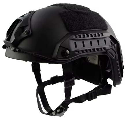 Taktyczny kask hełm ochronny Airsoft ABS ochronny do strzelania CS BLACK