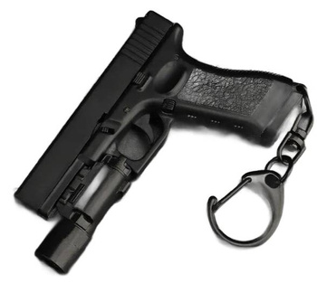 Breloczek do kluczy (real) GLOCK BLACK Latarka