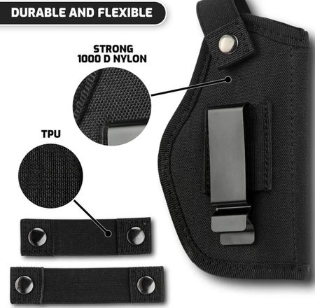 SHADE GEAR – Kabura uniwersalna na pistolet + magazynek, CZARNA