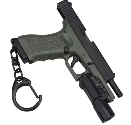 Breloczek do kluczy (real) GLOCK BLACK Latarka