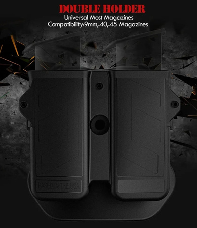 SHADE GEAR – Ładownica podwójna do magazynków 9mm .45, regulowana 