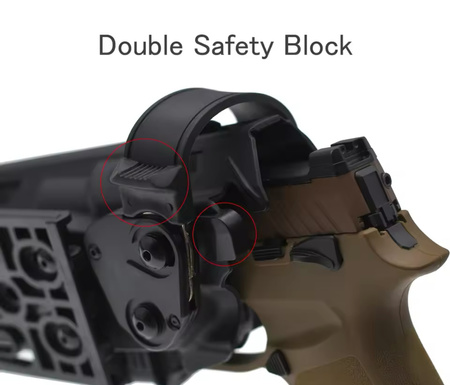 SHADE GEAR QUICK – Kabura taktyczna do SIG SAUER P320 podwójna blokada QLS