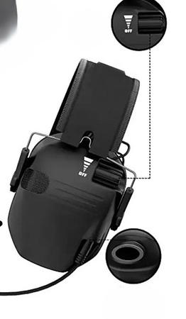 SHADE GEAR – Ochronniki słuchu aktywne BLACK (tactical slim)