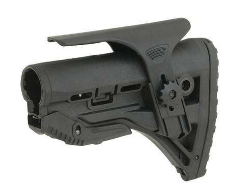 SHADE GRIP – Kolba regulowana z baką M4 / M16 / AR15 – BLACK