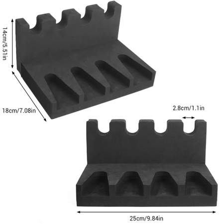 SHADE TOOL Stojak na 4 pistolety piankowa wkładka do sejfu szafy pancernej