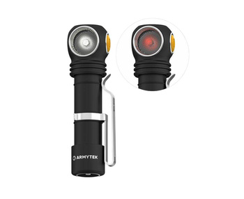 Armytek latarka Wizard C2 WR Magnet USB / Biały & Czerwony / 1100 lm & 230 lm / TIR 70°:120°