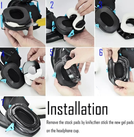 SHADE GEAR wkładki żelowe do ochronników słuchu Walker Razor zestaw 2 szt.