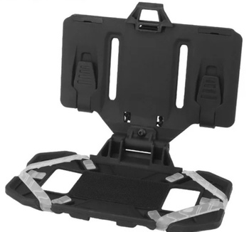 Uchwyt telefon taktyczny MOLLE – BLACK, regulowany montaż