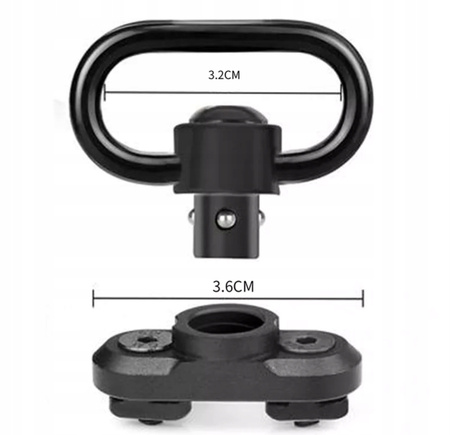SHADE MOUNT – Montaż / Uchwyt zawieszenia pasa nośnego QD na M-LOK