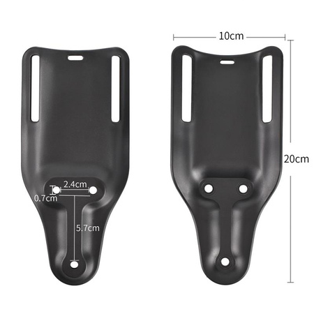 SHADE GEAR QUICK – Panel montażowy Płetwa Long BLACK (obniżony)