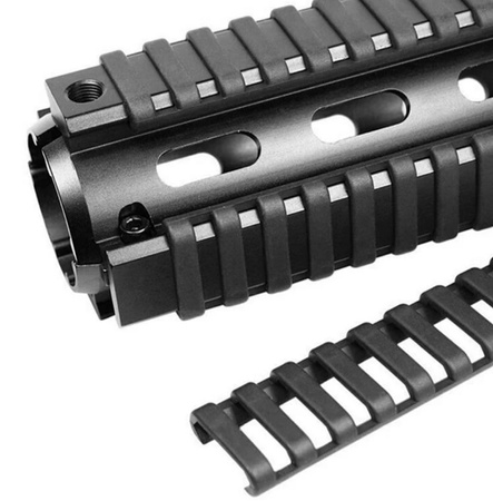 SHADE GRIP Osłona szyny Picatinny AR  4 szt. BLACK