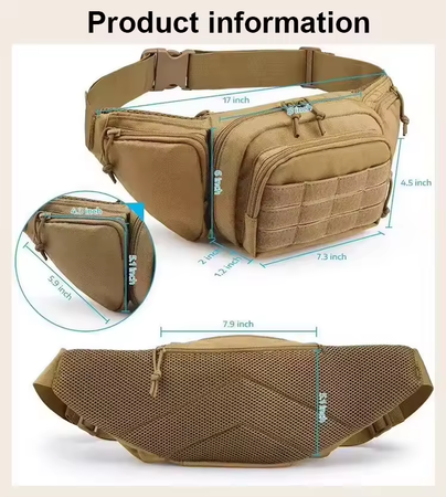 SHADE GEAR Nerka taktyczna z kaburą pistolet COYOTE – EDC i skryte noszenie