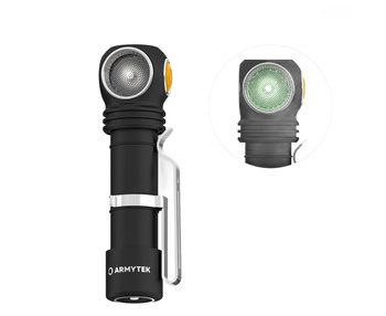 Armytek latarka Wizard C2 WG Magnet USB / Biały & Zielony / 1100 lm & 400 lm / TIR 70°:120°