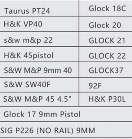 Kabura SLS pistolet, QLS long, pasek udo CZARNY uniwersalna