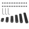 SHADE MOUNT Zestaw szyn Picatinny 3/5/7/9/11/13 slot – metal, 6 szt. (M-LOK 20 mm)