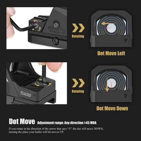 SPINA kolimator BAT-24 Red Dot Sight Celownik