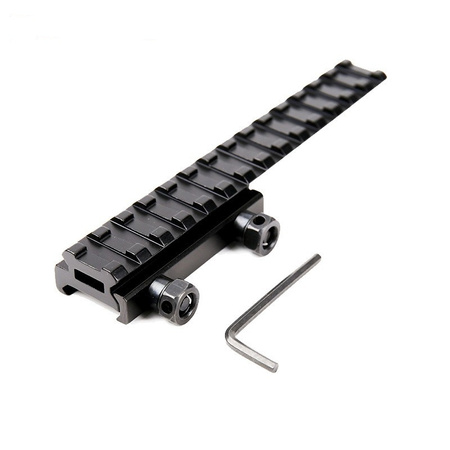 SHADE MOUNT Szyna montażowa Picatinny 145 mm z podwyższeniem – 21 mm, 14 slotów