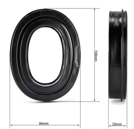 SHADE GEAR Wkładki żelowe do ochronników słuchu 3M Peltor – zestaw 2 szt.