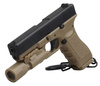 Breloczek do kluczy (real) GLOCK BLACK Latarka