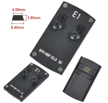 Płytka montażowa kolimatora DOCTER, adapter do SPRINGFIELD XD