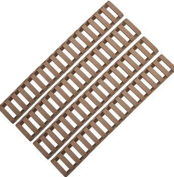 SHADE GRIP Osłona szyny Picatinny AR 4 szt. COYOTE