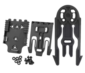 SHADE GEAR QUICK System QLS + MOLLE – BLACK, szybki montaż kabury