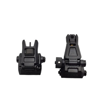 Metalowe składane przyrządy celownicze muszka + przeziernik ver.2