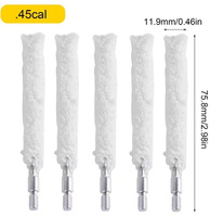 Szczoteczka do czyszczenia lufy .45 BAWEŁNA 5szt