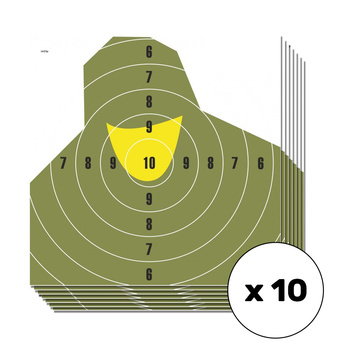 Tarcza strzelecka NT 23P popiersie żołnierza - 500 x 500 mm - 10 szt.