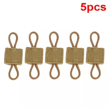 Uchwyt mocujący MOLLE klamra, zapiecie, taktyczny KHAKI 5szt
